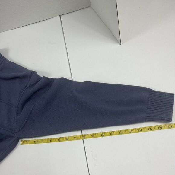 Men' Blue Pendleton Sweater 1/4 Zip Size Medium Blue - Picture 9 of 11